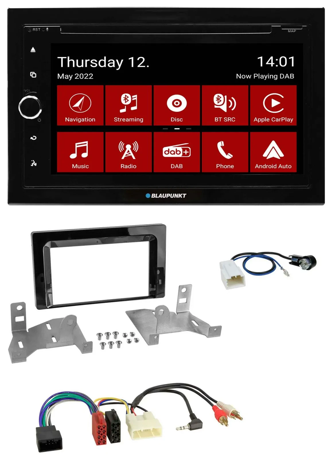 Blaupunkt MP3 DVD Bluetooth DAB 2DIN USB Autoradio für Toyota Aygo AB7 ab 2022 k