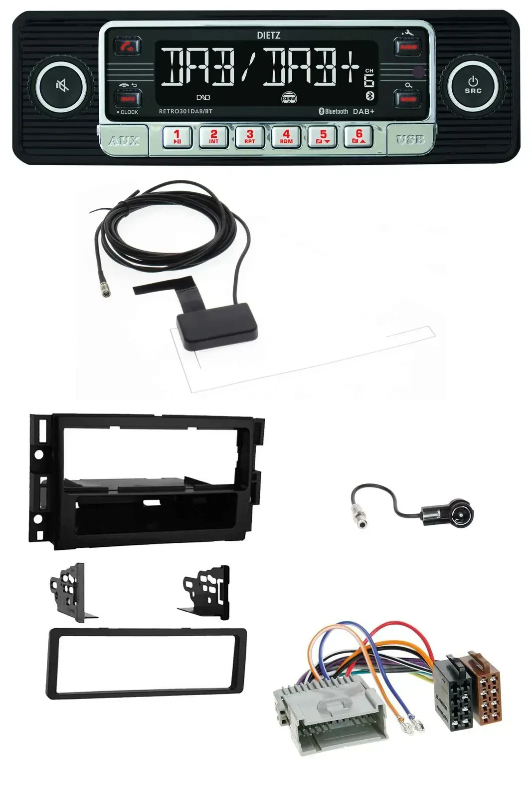 Автомагнитола Dietz DAB, Bluetooth, USB, MP3 для Buick Enclave 2008–2012 и Lucerne 2006–2