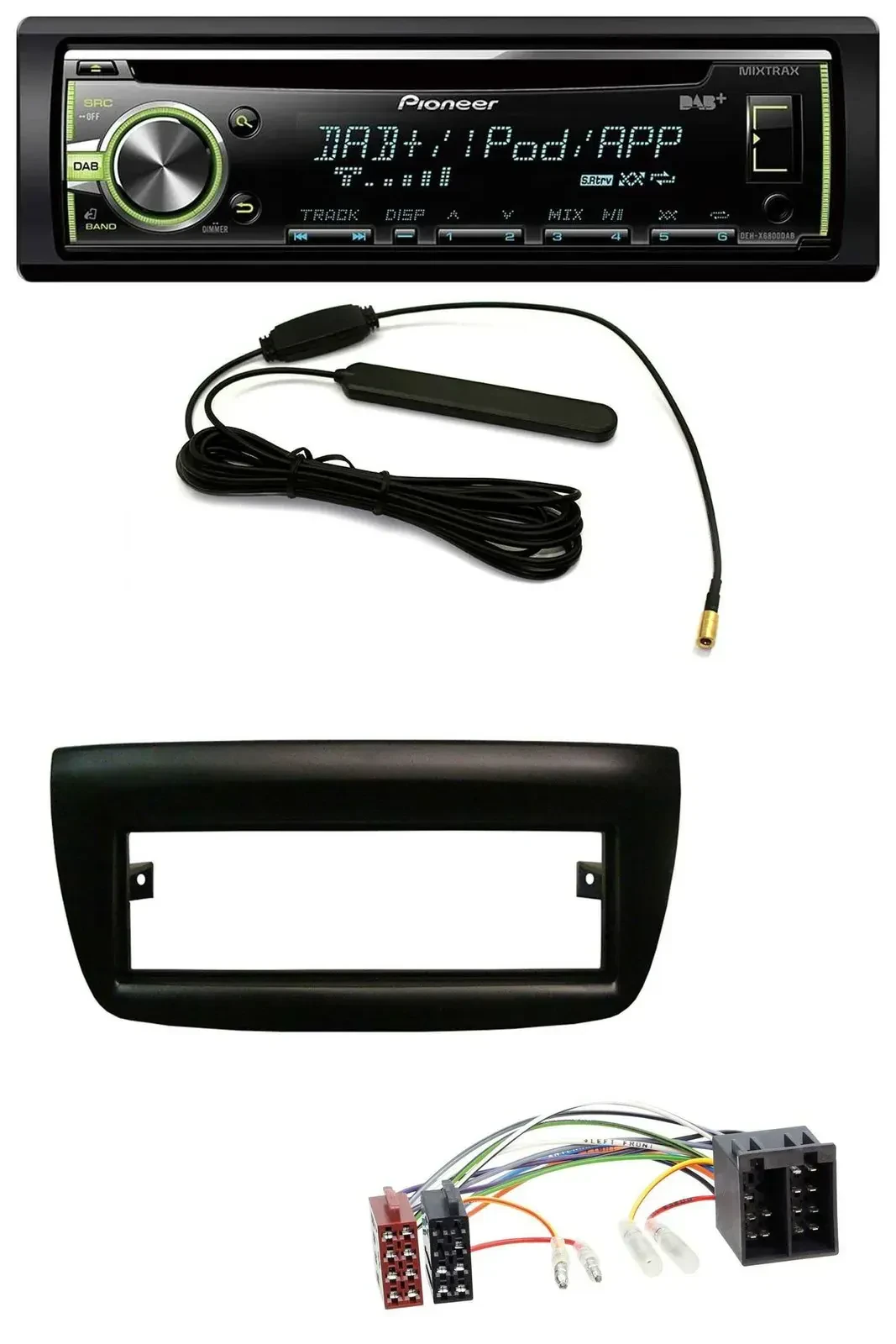 Автомагнитола Pioneer MP3 USB CD DAB AUX для Fiat Doblo (2012–2015), Opel Combo (2010–2015)