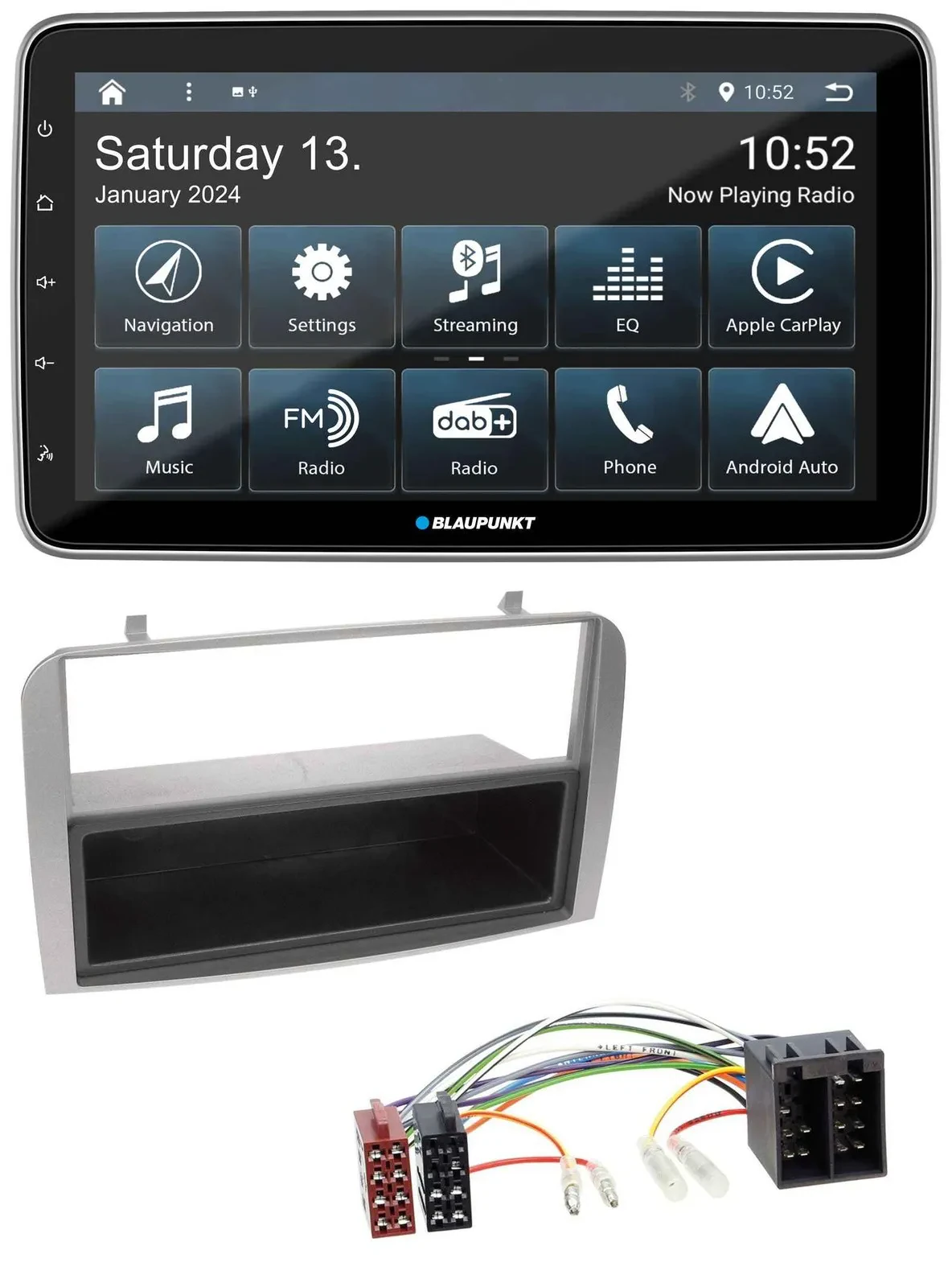 Blaupunkt USB DAB SD MP3 Bluetooth Autoradio für Alfa Romeo 147 GT silber Ablage