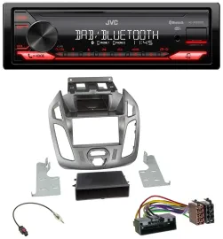Автомагнитола JVC Bluetooth USB DAB MP3 для Ford Connect/Transit (2012–2018)