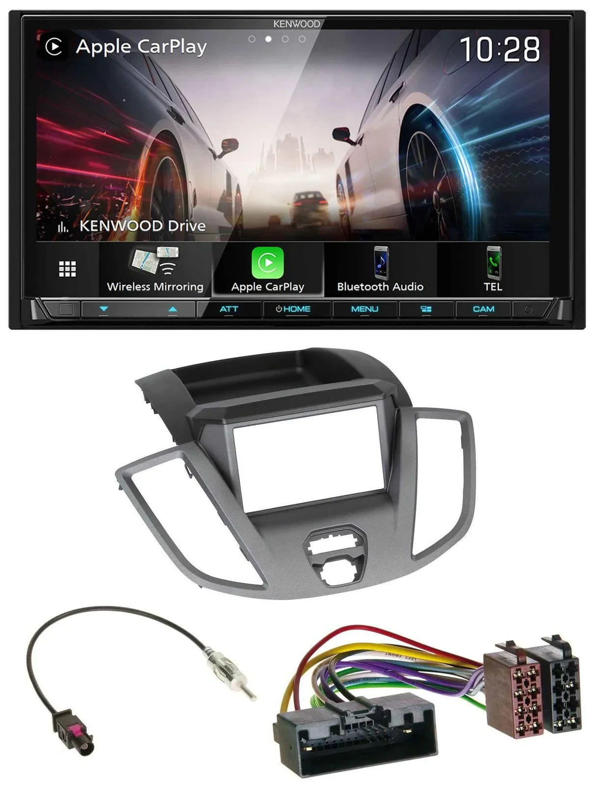 Kenwood MP3 2DIN USB DAB Bluetooth Autoradio für Ford Transit V363 2014-2018