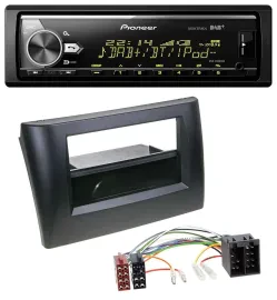 Автомагнитола Pioneer Bluetooth USB DAB MP3 для Fiat Stilo (2001–2008) с карманом