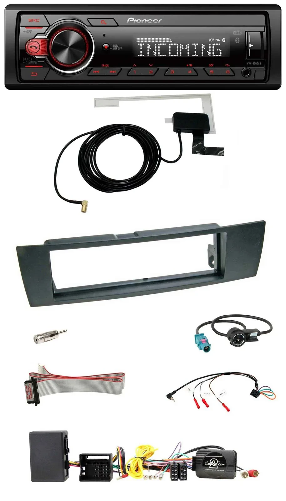 Pioneer USB Lenkrad DAB Bluetooth Autoradio für BMW 1er E87 2004-2013 Aktiv