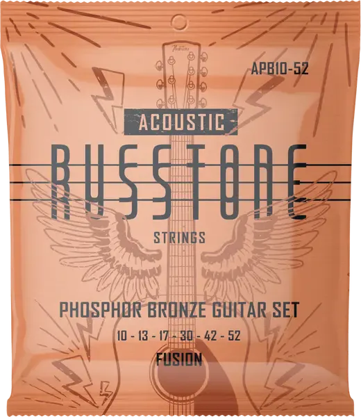 Russtone APB10-52 струны для акуст.гитары Acoustic Phosphor Bronze (10-13-17-30-42-52)