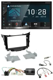 Kenwood DAB TMC USB 2DIN Lenkrad Bluetooth Navigation für Hyundai i30 2012-2017