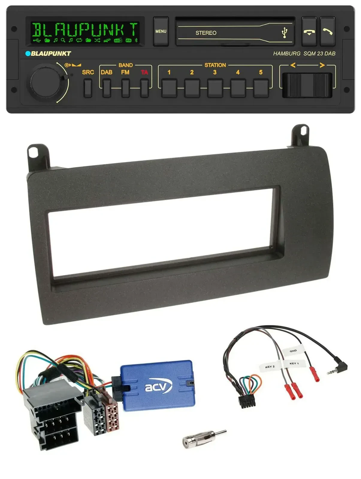 Blaupunkt USB DAB Bluetooth Lenkrad Autoradio für Rover 75 (2003-2005)