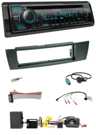 Kenwood Bluetooth USB CD Lenkrad DAB Autoradio für BMW 1er E87 2004-2013 Aktiv