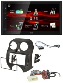 JVC USB Bluetooth MP3 DAB 2DIN Autoradio für Nissan Micra (10-13)