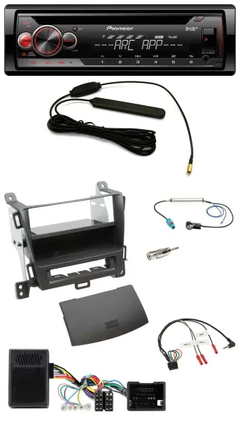 Pioneer CD USB Lenkrad DAB MP3 Autoradio für Opel Tourer Zafira ab 2013 jet blac