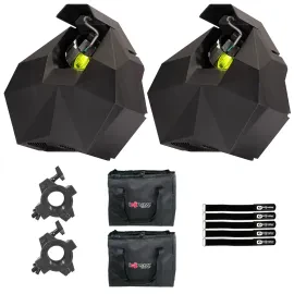 Eliminator Lighting Vortex 150 White LED X/Y Barrel Moonflower Effect Lights ...