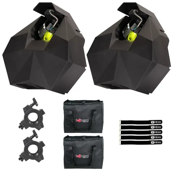 Eliminator Lighting Vortex 150 White LED X/Y Barrel Moonflower Effect Lights ...