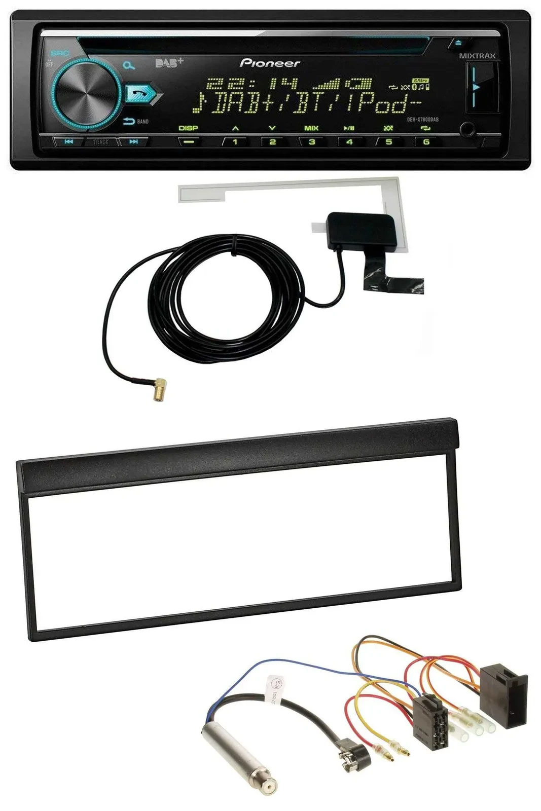 Pioneer MP3 AUX CD USB DAB Autoradio für Skoda Fabia (bis 2003)