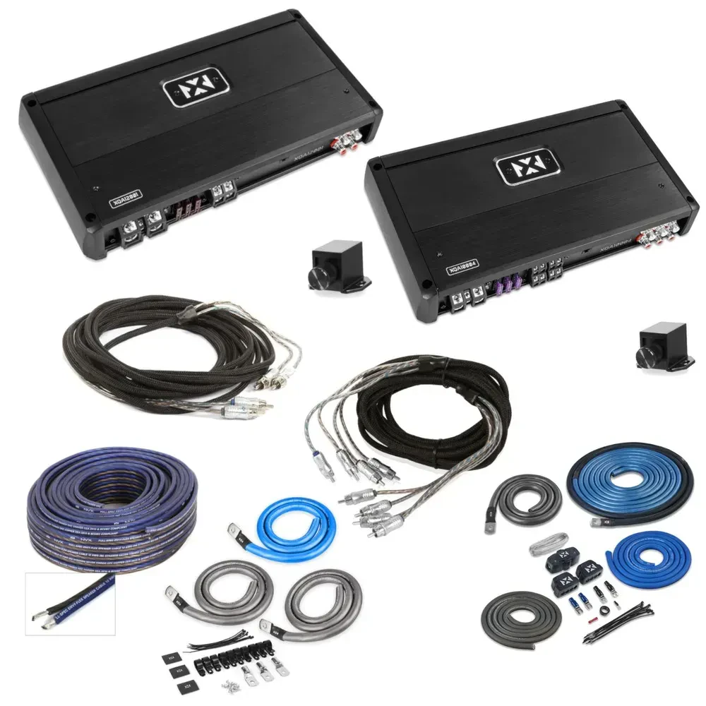 Усилитель мощности NVX 2AMP_KIT_RCA_SPKR_BG3 4-Channel & Mono (набор)