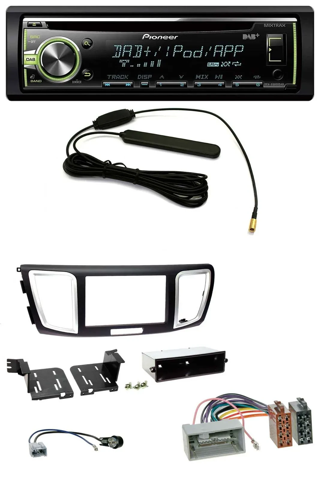 Pioneer MP3 USB CD DAB AUX Autoradio für Honda Accord (ab 2011)