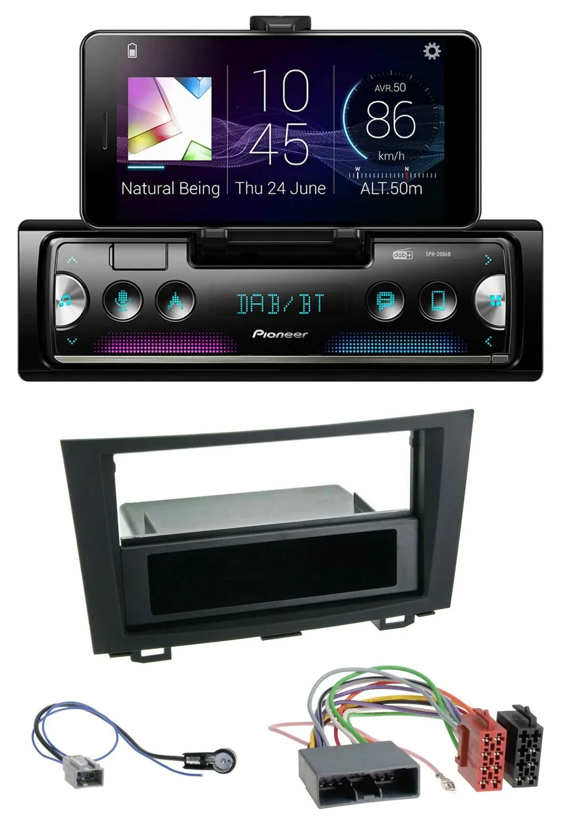 Pioneer USB MP3 Bluetooth DAB Autoradio für Honda CR-V (ab 2007)