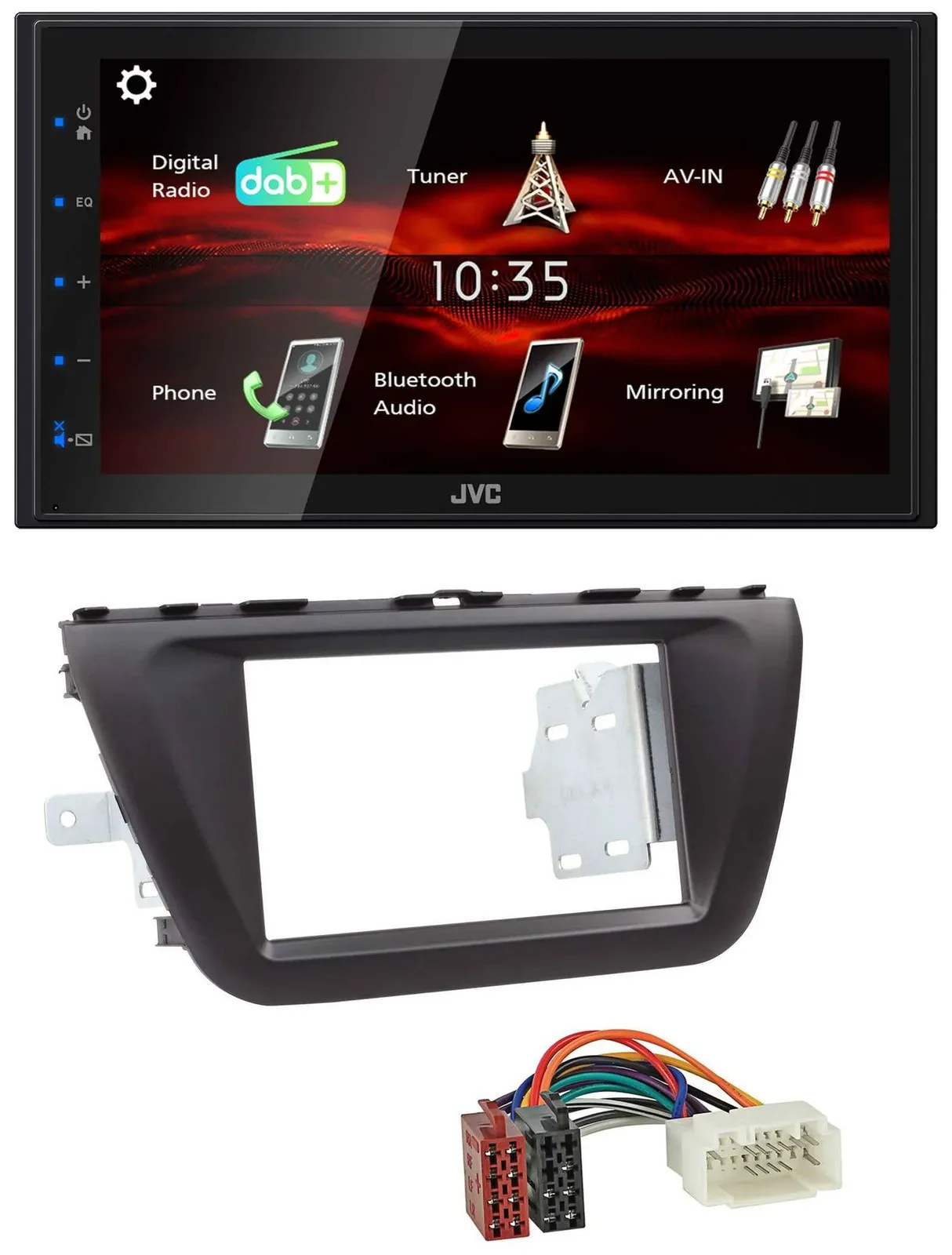 JVC USB Bluetooth MP3 DAB 2DIN Autoradio für Suzuki SX4 (ab 2013)