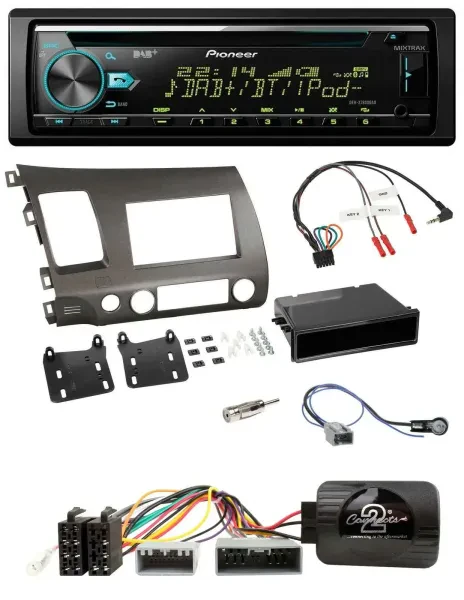 Pioneer DAB Lenkrad CD USB Bluetooth Autoradio für Honda Civic Hybrid 2006-2010