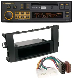 Pioneer DAB MP3 USB Bluetooth Autoradio für Toyota Auris (ab 2007)