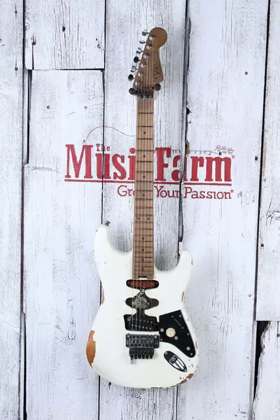 Электрогитара EVH Frankenstein HS White Relic w/gigbag Mexico 2020s