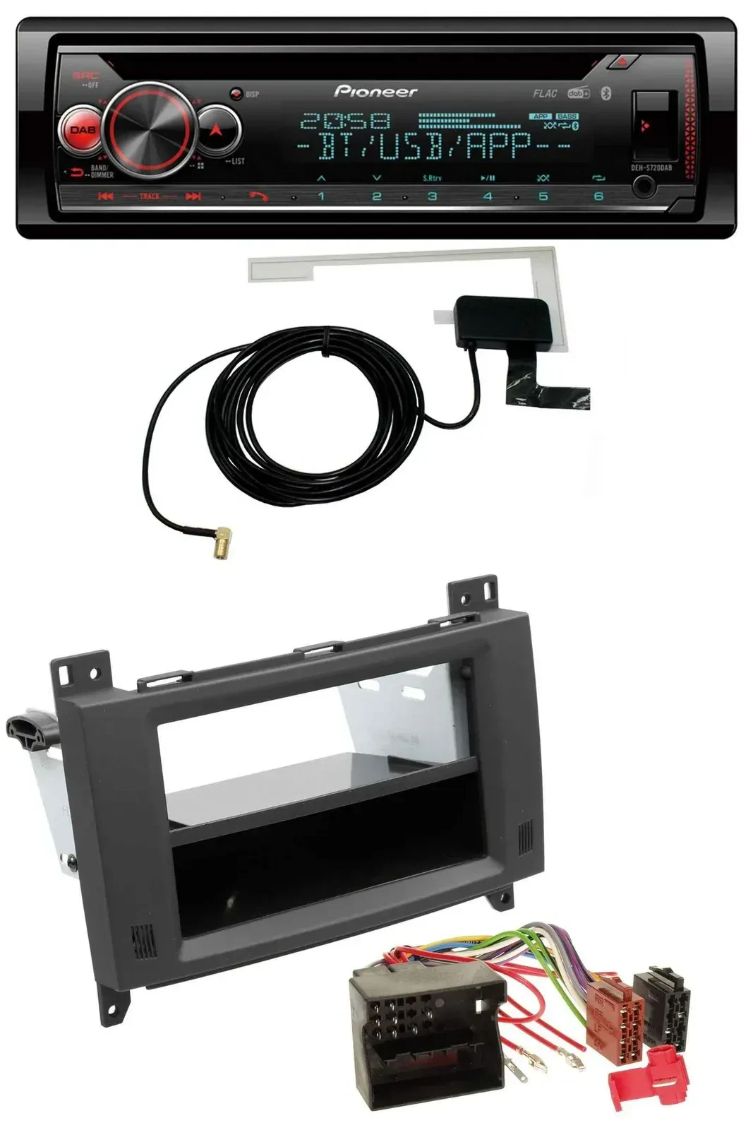 Автомагнитола для Mercedes Pioneer DAB, CD, MP3, USB, Bluetooth