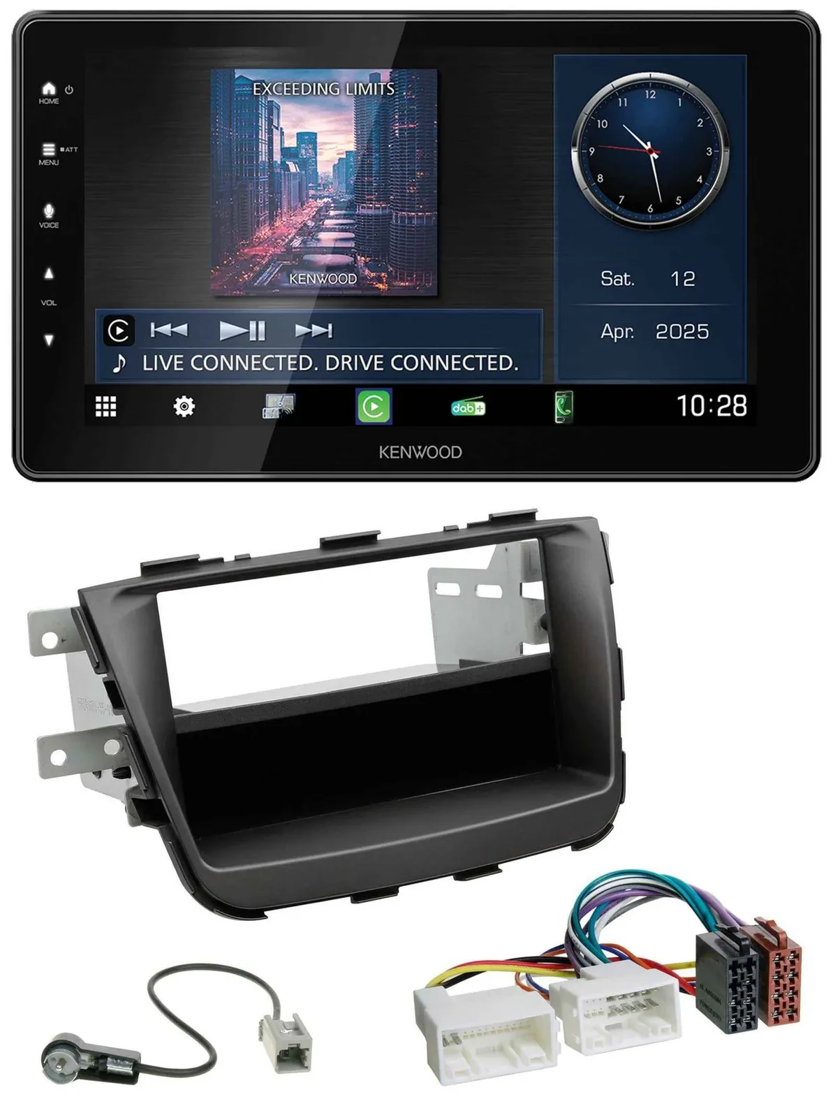 Kenwood MP3 Bluetooth USB DAB Autoradio für Kia Sorento II XM Facelift 12-15