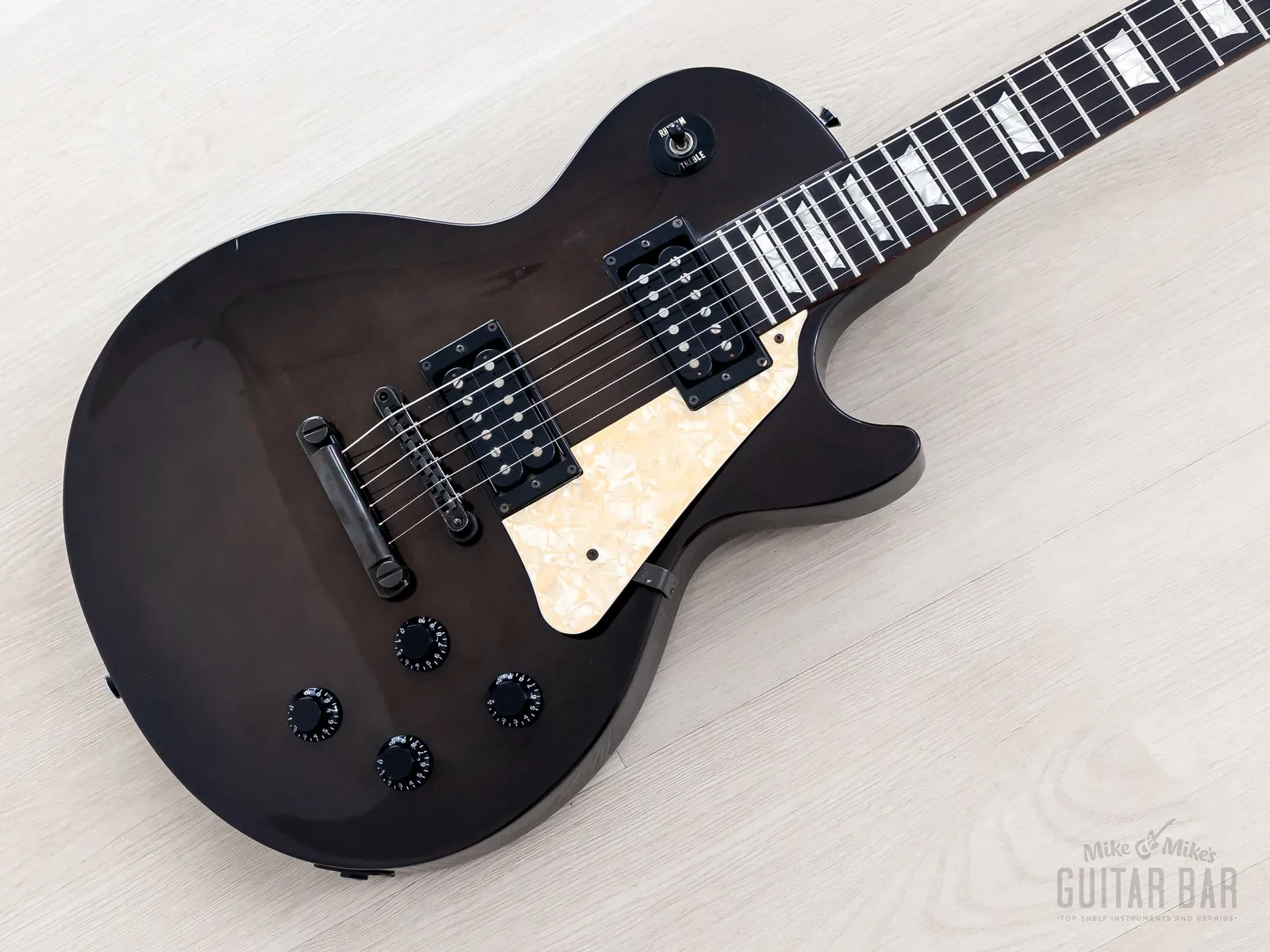 1990s Burny Joe Perry Signature LG-75JP Black Burst w/ VH-1, Fernandes Japan