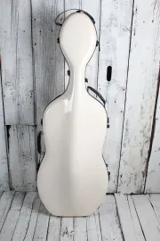 Crossrock CRF2020CEFMW Fiberglass Cello Case w Wheels Fits 4/4 Full Size Cellos