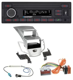 Blaupunkt DAB MP3 Bluetooth USB Autoradio für Ford Fiesta Display 08-10 silber