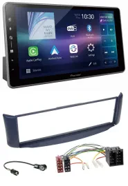 Pioneer Bluetooth USB DAB MP3 Autoradio für Smart ForTwo 450 blau ohne Metallsch