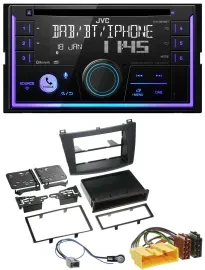 Автомагнитола для Mazda 3 (2009–2013) JVC 2DIN, DAB, Bluetooth, CD, USB