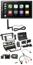 Pioneer USB 2DIN Bluetooth DAB Lenkrad Autoradio für BMW 3-er E46 2001-2006 1 Sc