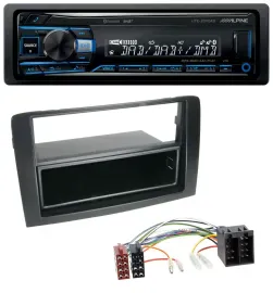 Alpine USB Bluetooth DAB MP3 Autoradio für Fiat Idea (350 03-11) schwarz