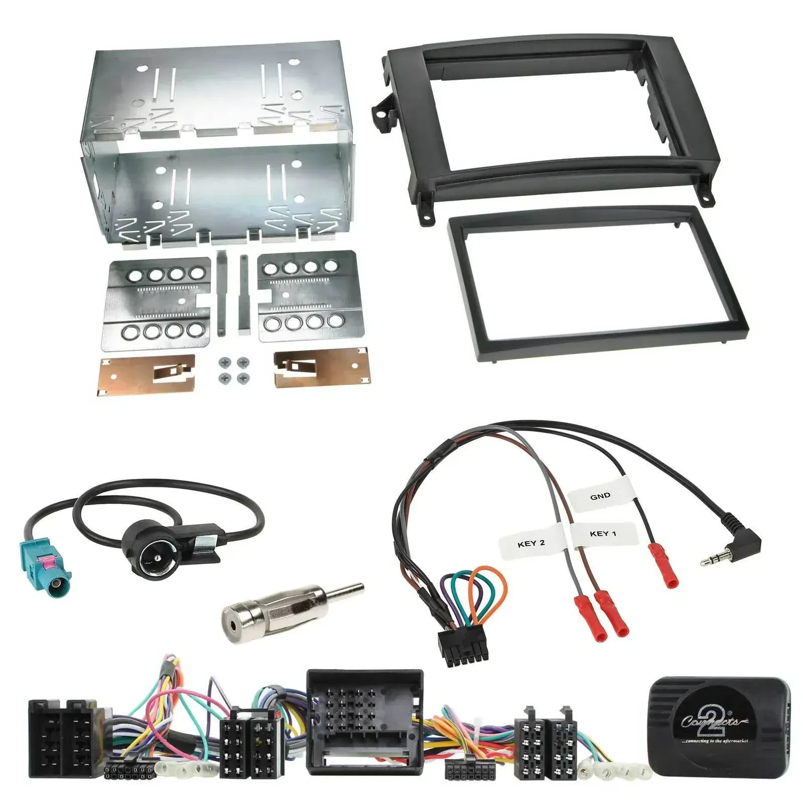 Einbauset Lenkradadapter Doppel DIN Autoradio für Mercedes Vito Viano W639 Audio