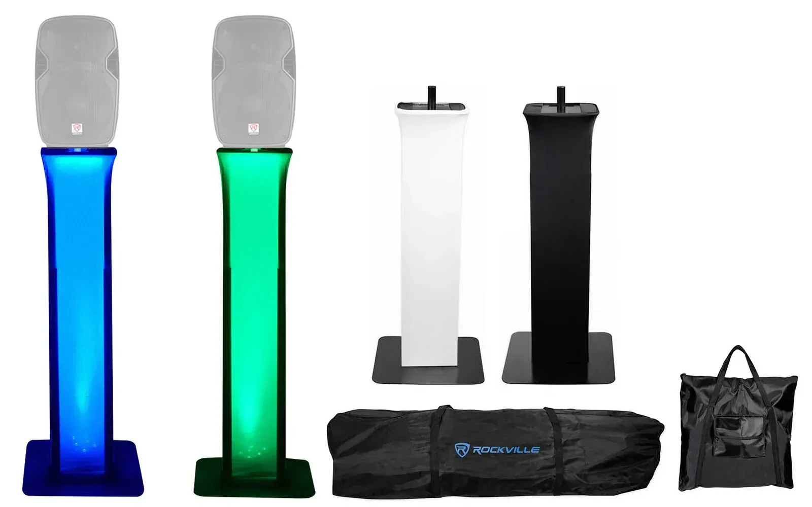 Стойка для акустических систем Rockville RTP82 Black с аксессуарами (пара)