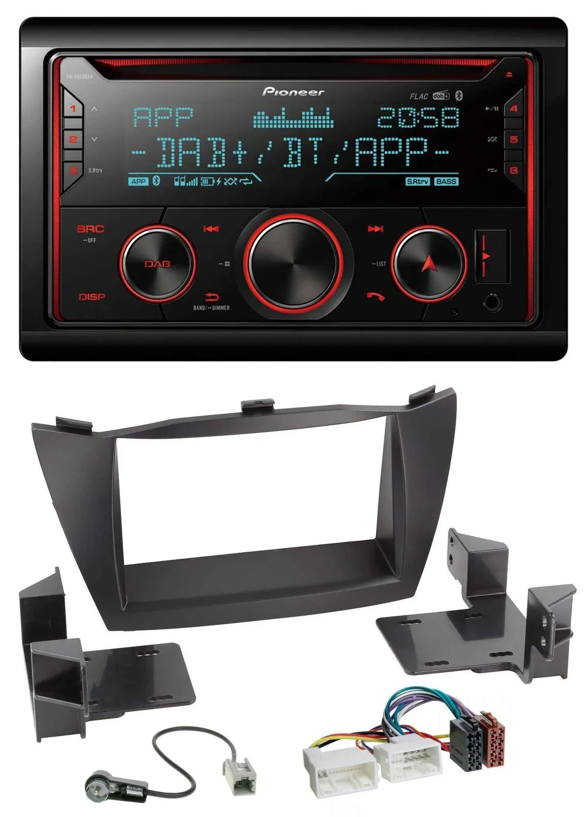 Pioneer 2DIN DAB MP3 Bluetooth USB CD Autoradio für Hyundai ix35 (2010-2013)