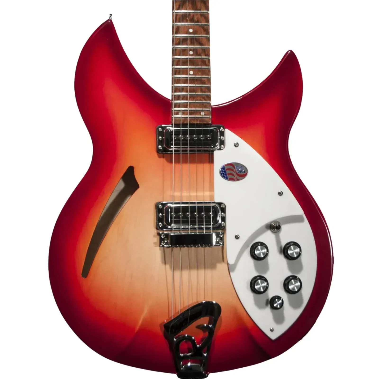 Электрогитара Rickenbacker 330, полуакустическая, накладка палисандр, цвет Fireglo