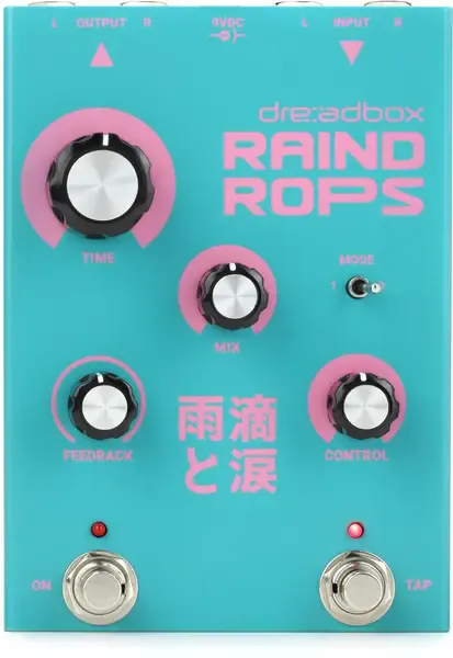 Педаль эффектов для электрогитары Dreadbox Raindrops Delay/Pitch/Reverb Pedal