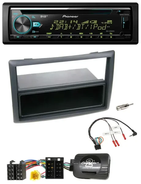 Pioneer DAB Lenkrad CD USB Bluetooth Autoradio für Renault Megane 2007-2008 schw