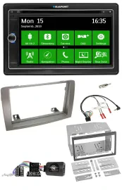 Blaupunkt Bluetooth 2DIN Lenkrad DAB USB TMC Navigation für Lancia Musa 2004-201