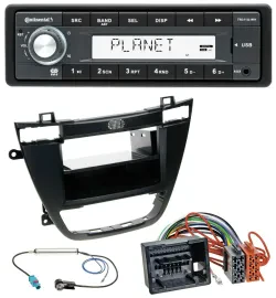 Continental USB MP3 AUX 1DIN Autoradio für Opel Insignia 2008-2013 schwarz