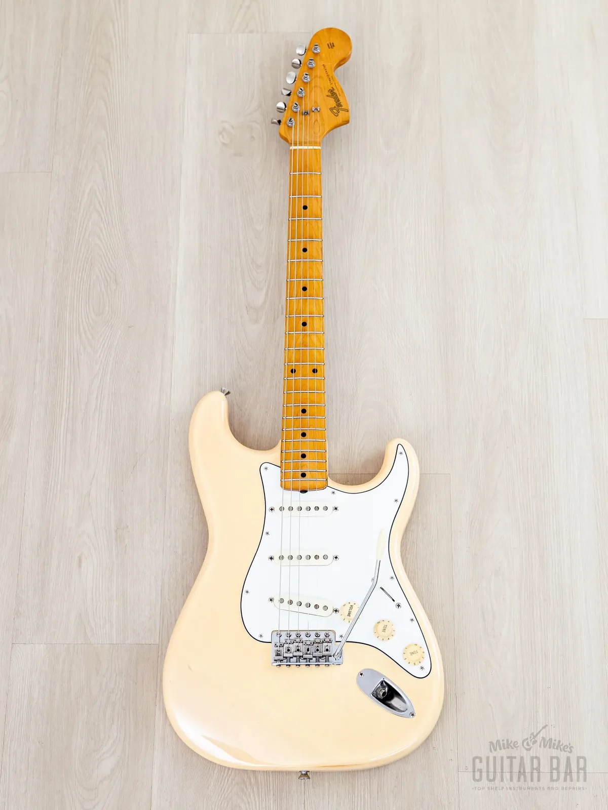 Электрогитара Fender Stratocaster 1967 Vintage Reissue ST67-85 SSS Olympic White w/gigbag Japan 1986
