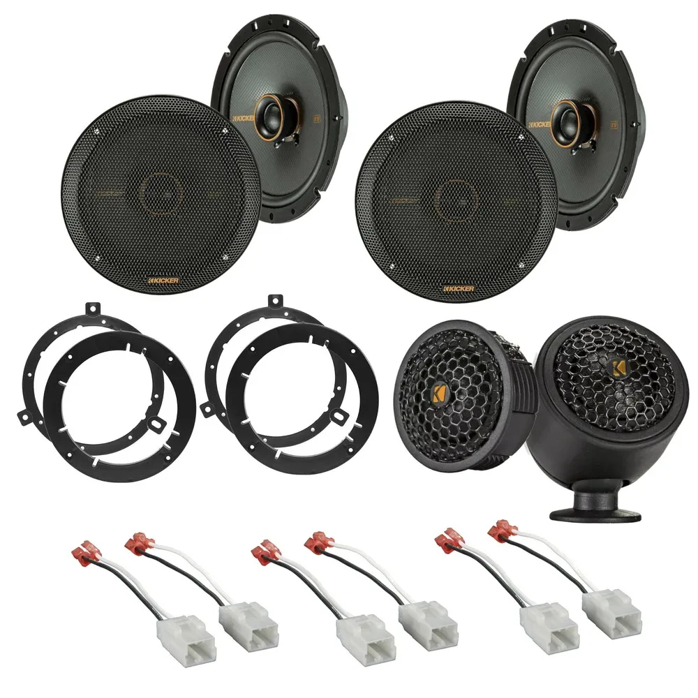2007–2014 Jeep Wrangler JK Kicker Plug & Play Speaker Bundle Upgrade