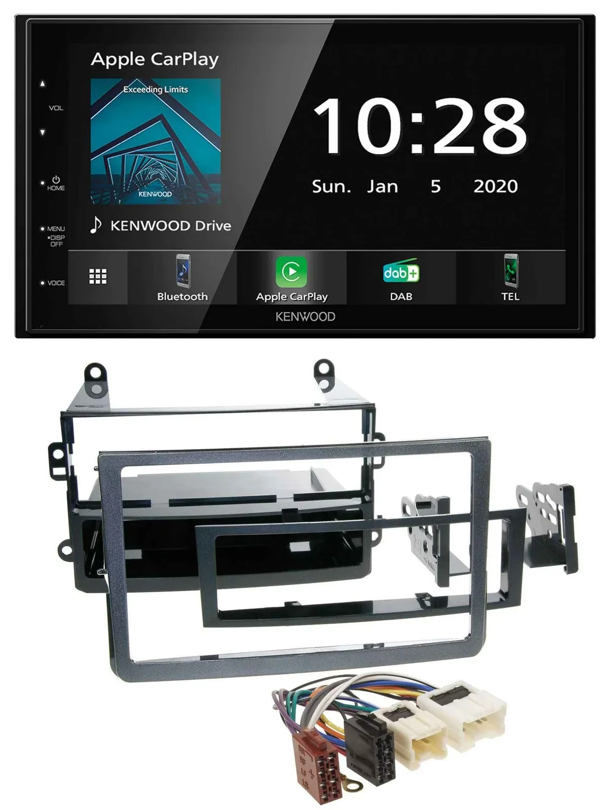 Автомагнитола для Nissan 350Z Kenwood 2-DIN, Bluetooth, DAB, USB, MP3