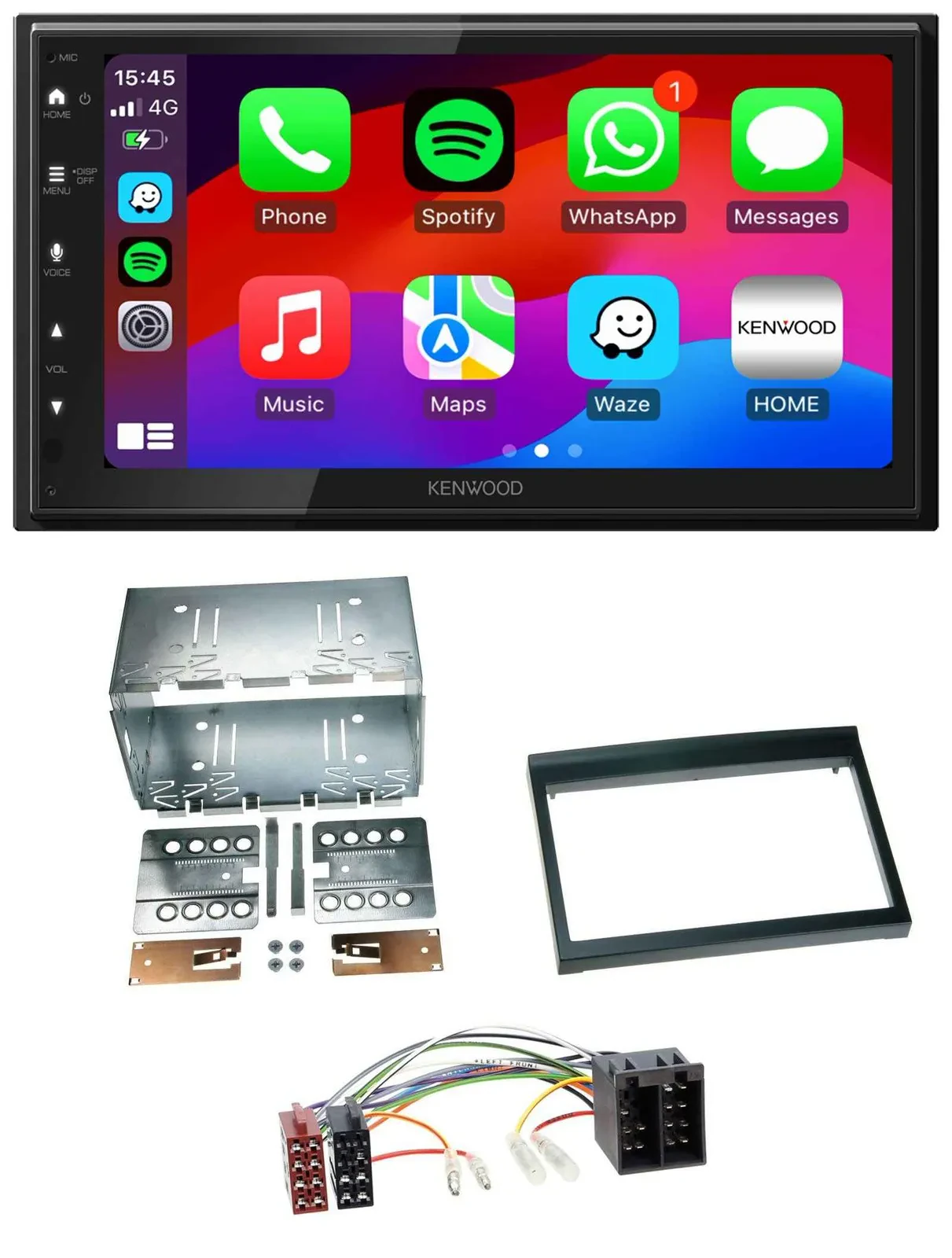 Kenwood MP3 USB DAB 2DIN Bluetooth Autoradio für Porsche 911, 996 (97-06)