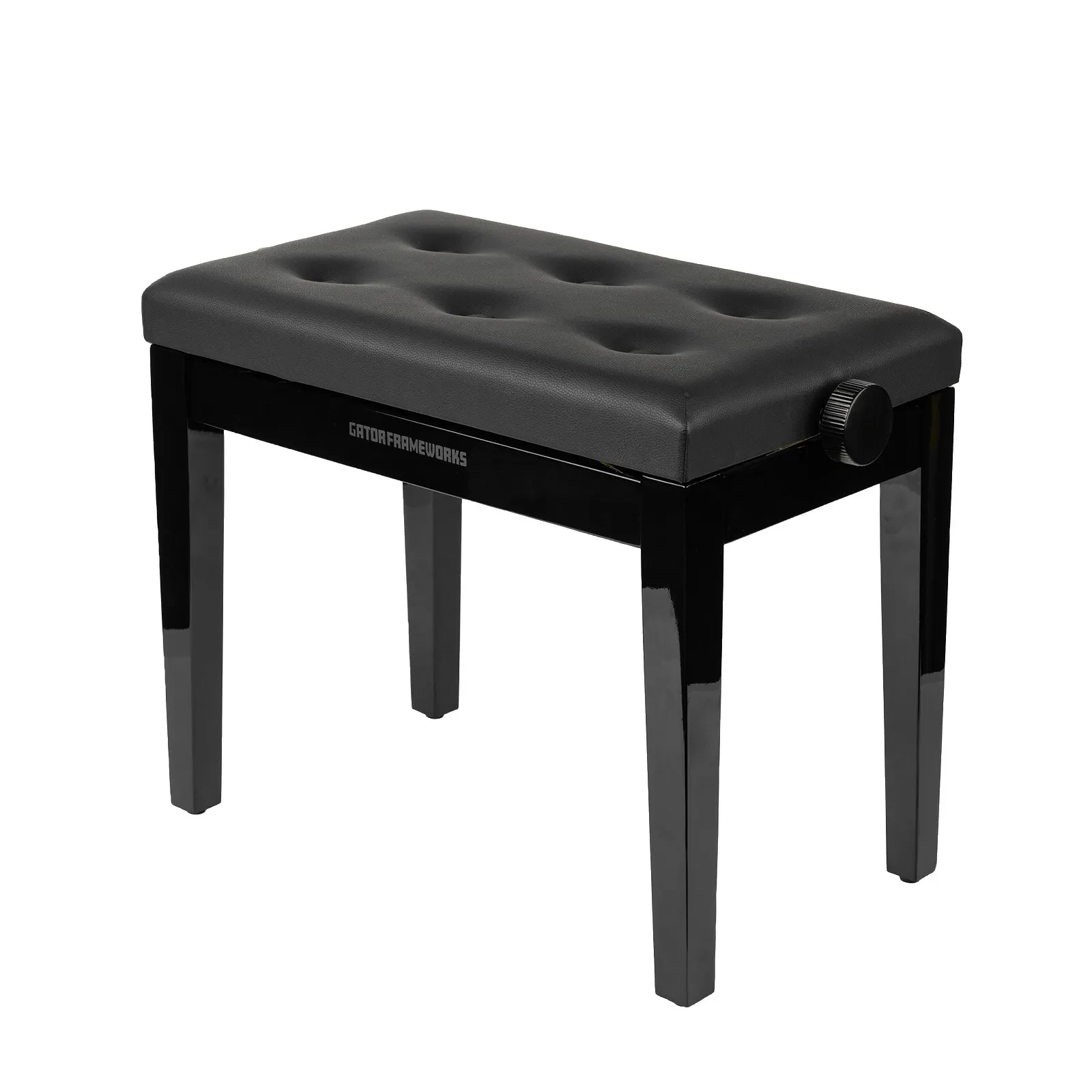 Gator Frameworks GFW-KEYBENCH-HABK Adjustable Piano Bench - Black idjnow