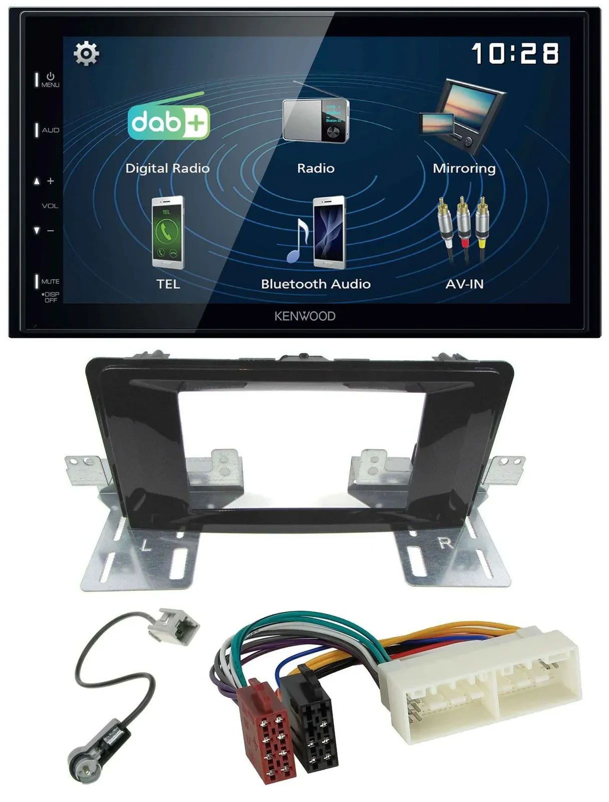 Kenwood 2DIN Bluetooth MP3 USB DAB Autoradio für Hyundai H 350 (ab 2016)