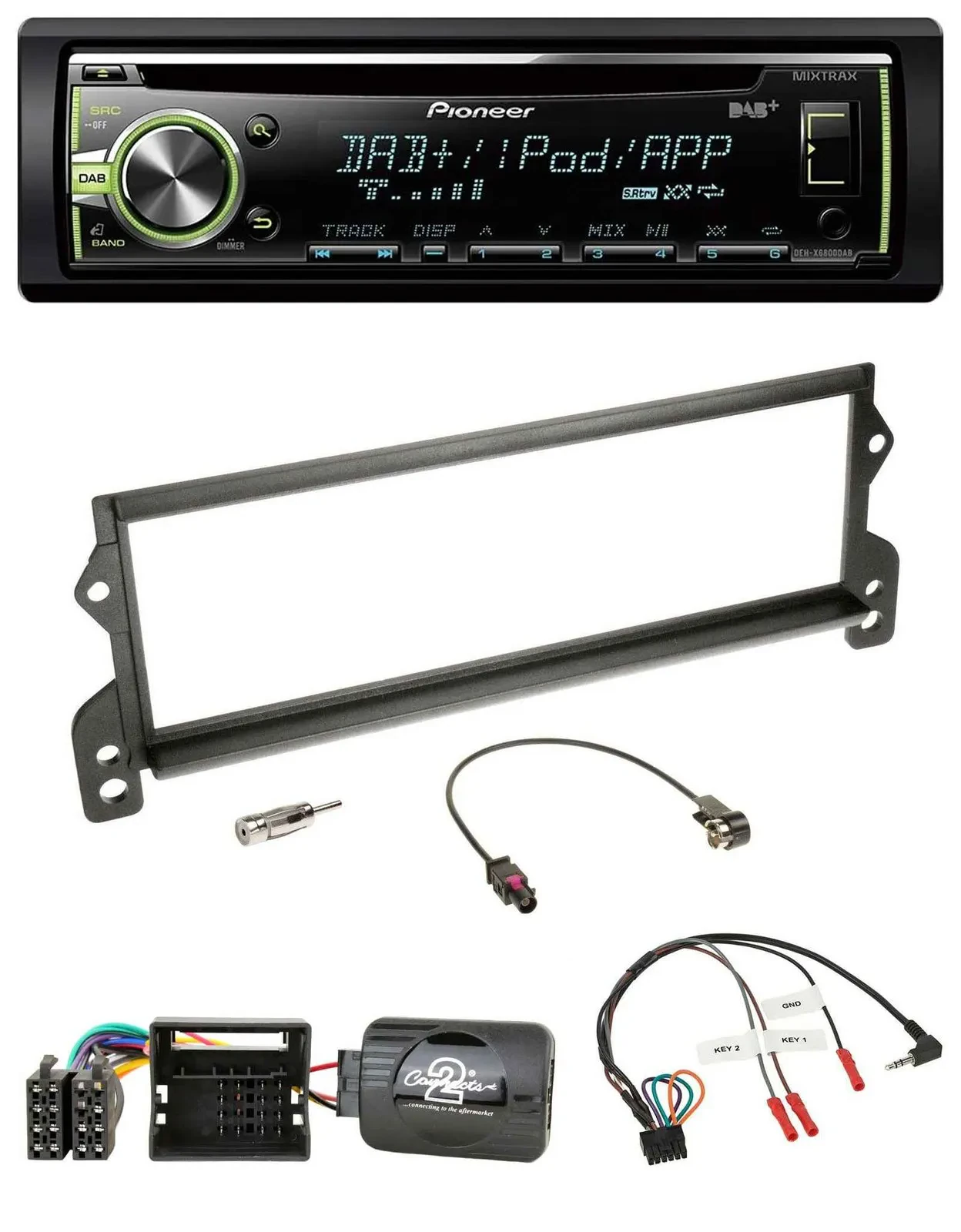 Pioneer DAB USB MP3 Lenkrad CD Autoradio für Mini (2001-2006 MOST)