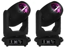 (2) American DJ Hydro Beam CMY IP65 Aria X2 Wireless DMX Moving Head Lights ADJ