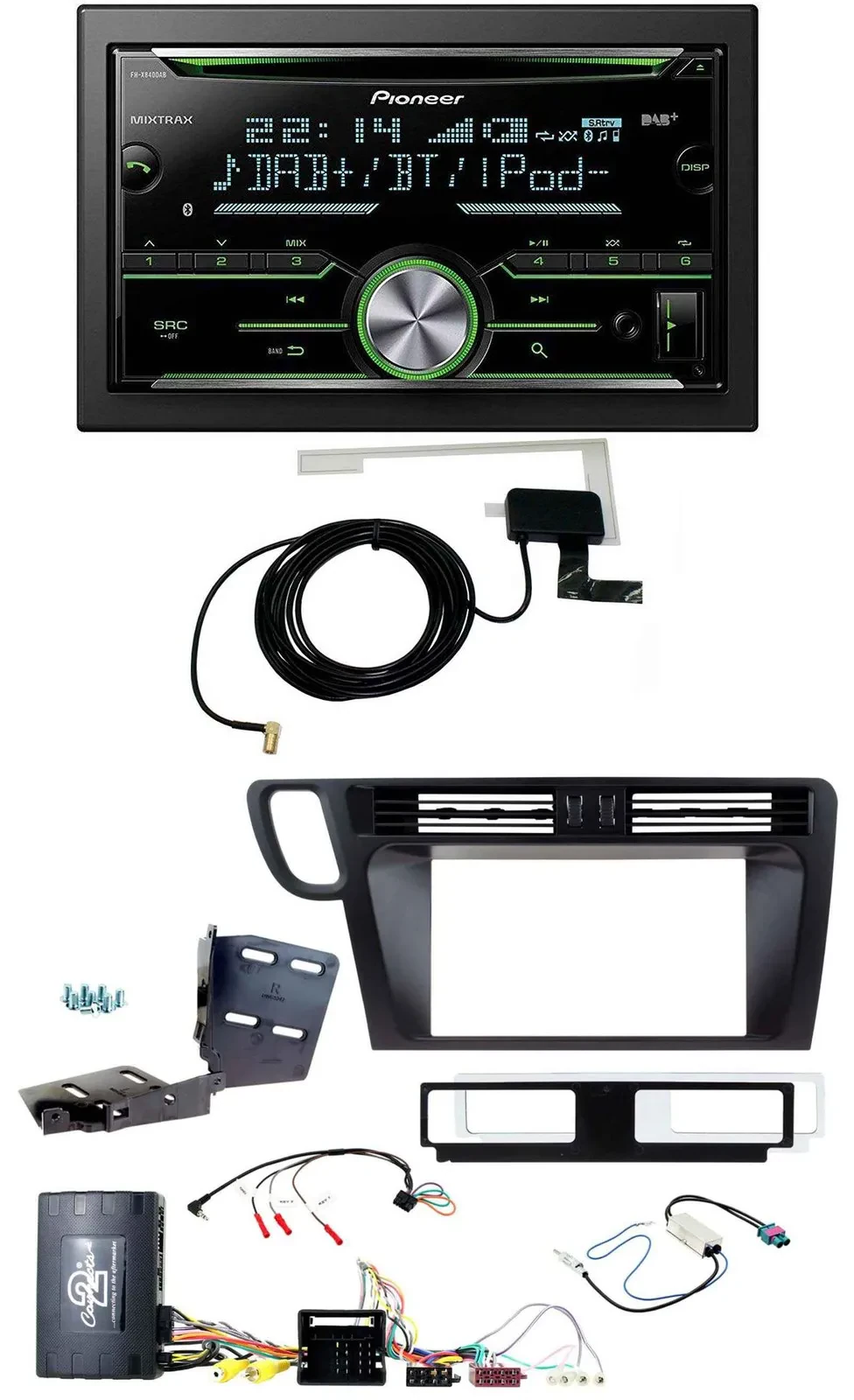 Pioneer CD USB Lenkrad Bluetooth 2DIN DAB Autoradio für Audi Q5 8R 08-17 Infoada